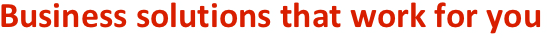 Business solutions that work for you